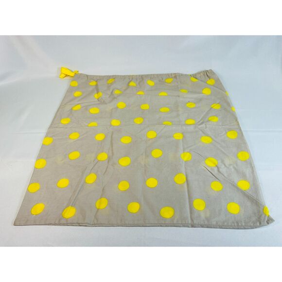 Boden Gray Yellow Polka Dot Dust Bag Handbag Clothing Gift Bag 20x22 - Picture 1 of 6